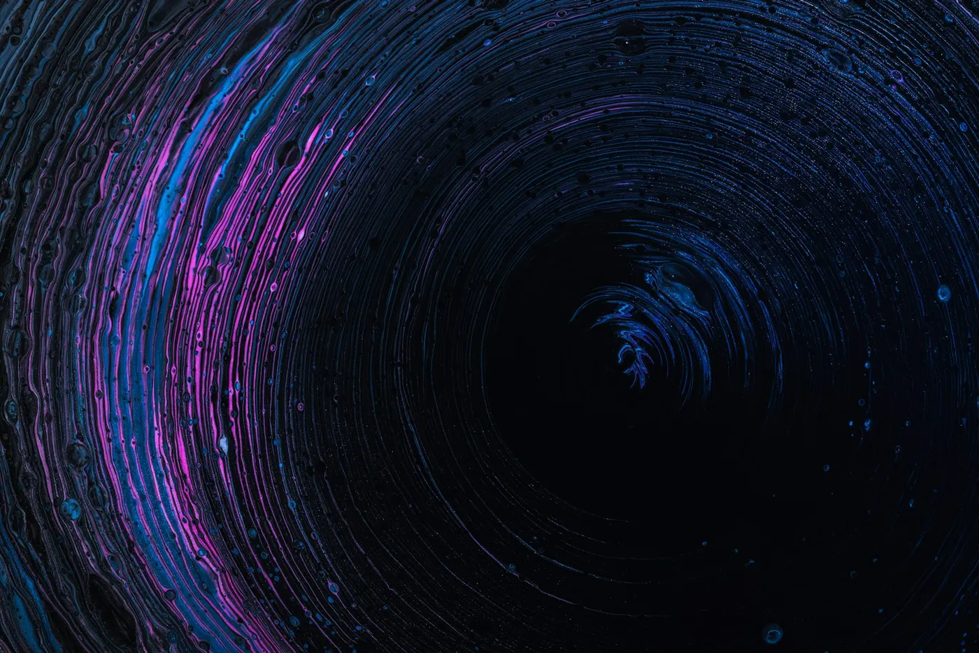 Luzes de longa exposição em espiral