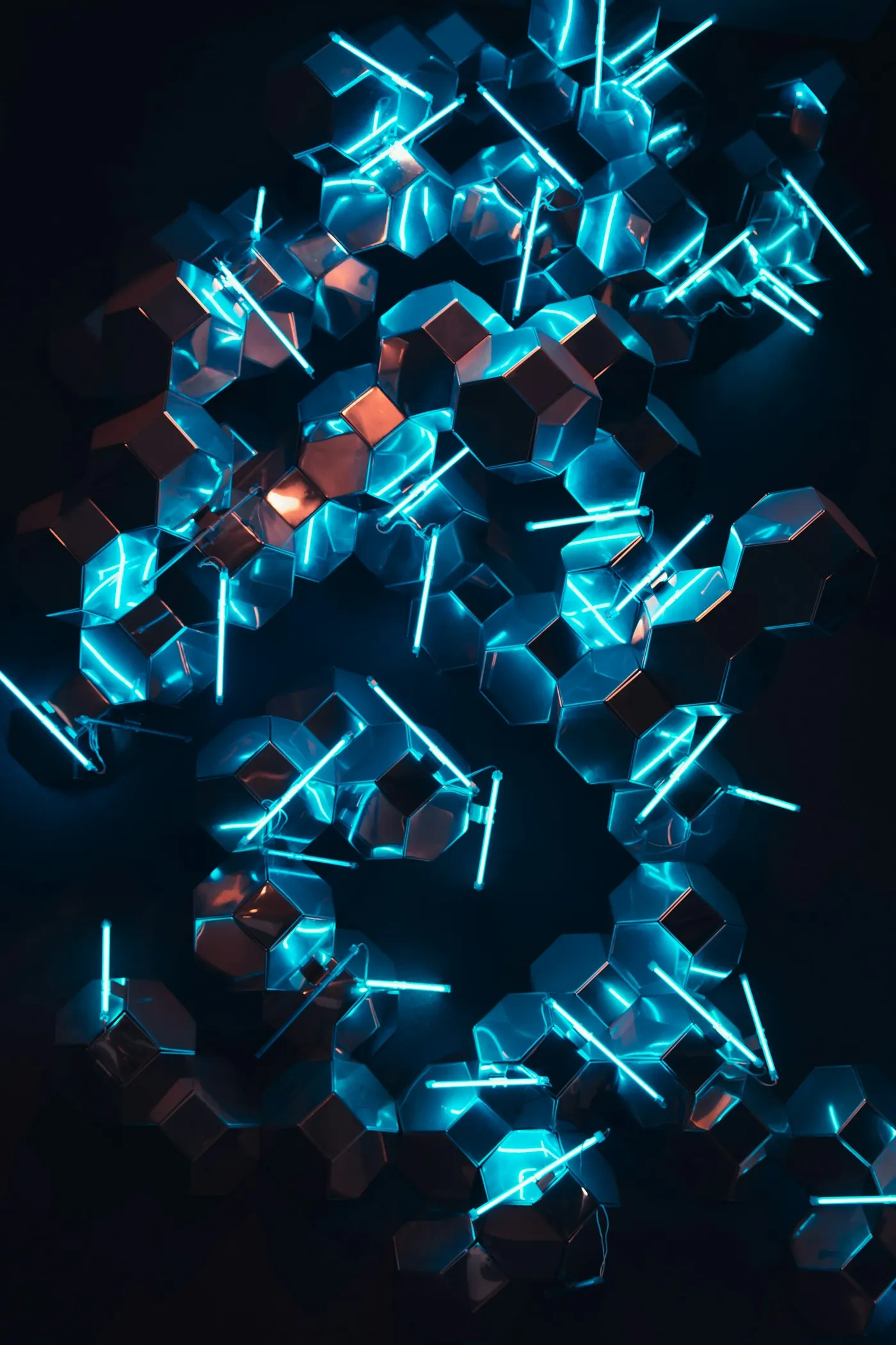 Visualização abstrata de tecnologia