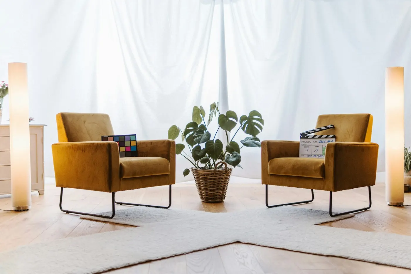 Poltronas da sala de atendimento