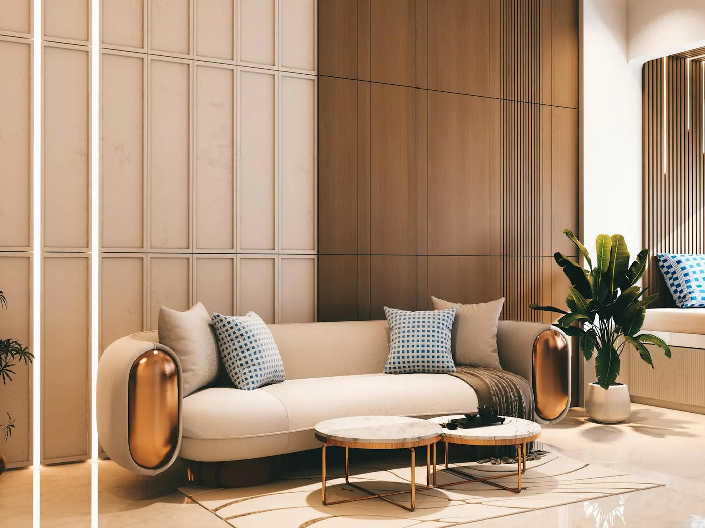 Interior residencial sofisticado